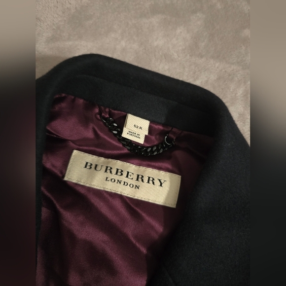 Burberry Wool Silk Pea Coat - Picture 4 of 15